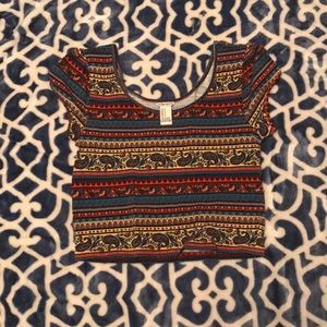 Colorful crop top